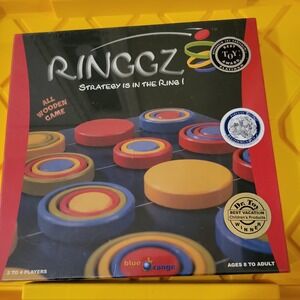 RINGGZ All Wooden Strategy Is In The Ring GAME BOARD Factory Sealed New
